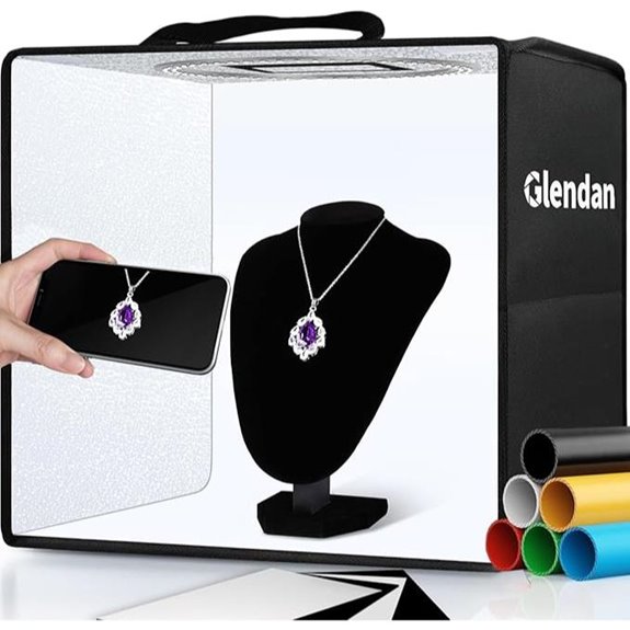 Glendan Portable Photo Studio Light Box with LED Lights