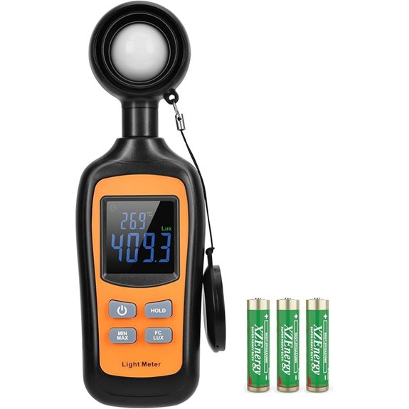 Handheld Digital Lux Meter with Temperature