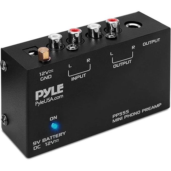Pyle Phono Turntable Preamp with RCA & Battery