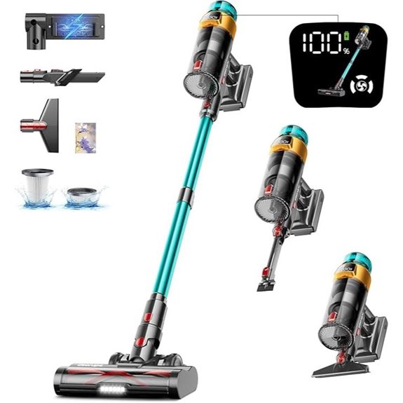 Cordless Vacuum Cleaner 600W 70min Pet & Carpet