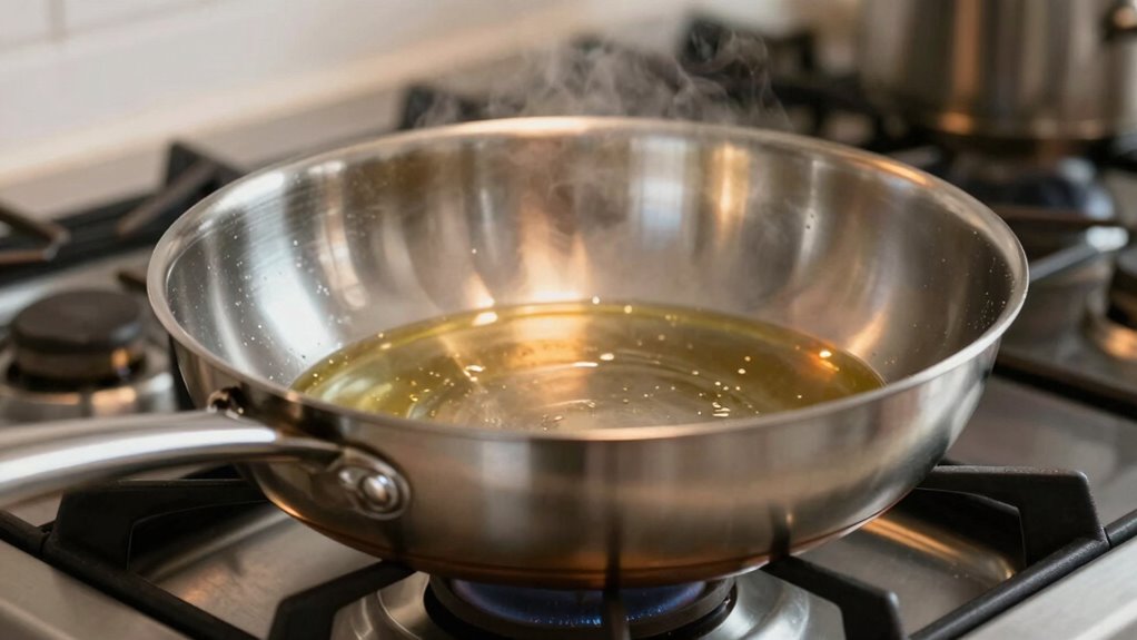 preheat for non stick cooking