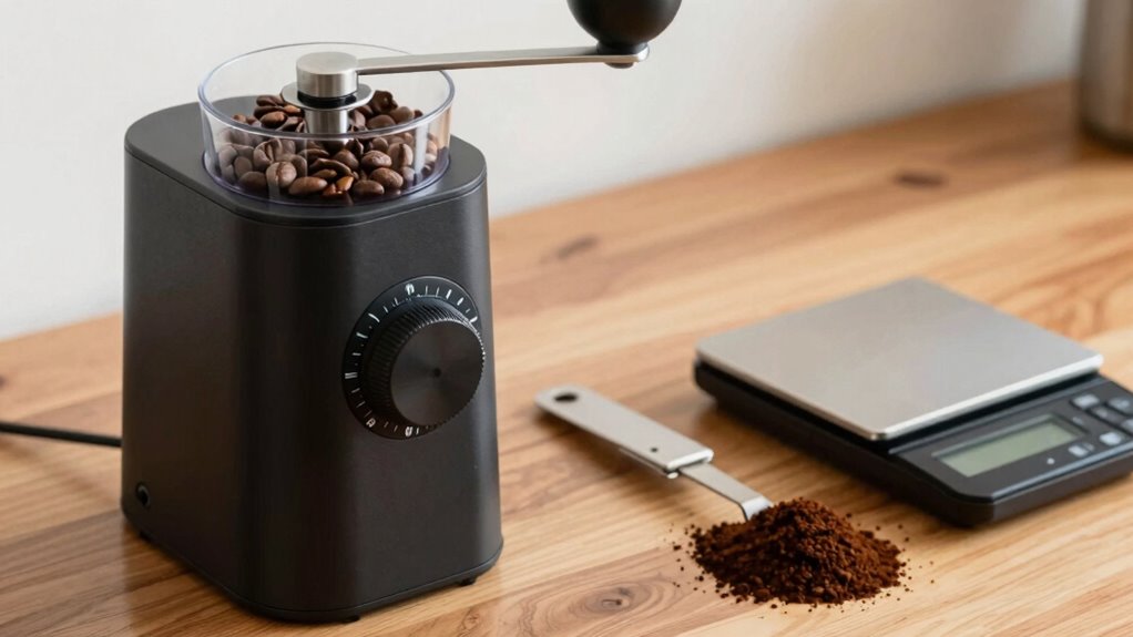 prepare grinder before calibration