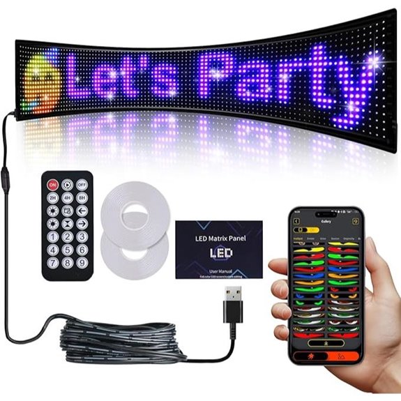 Large Programmable LED Store Sign with App Control