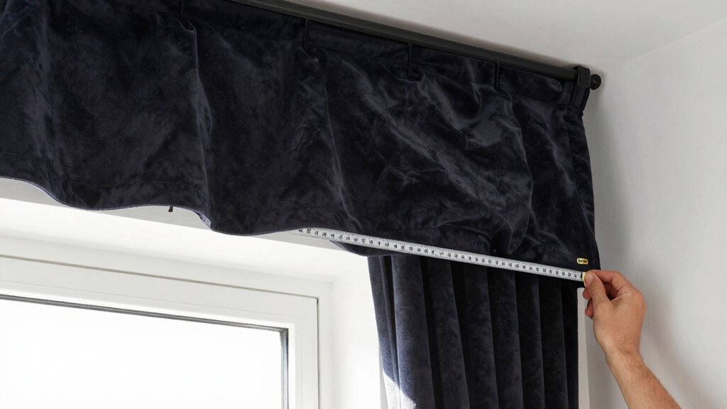 proper curtain measurement and installation