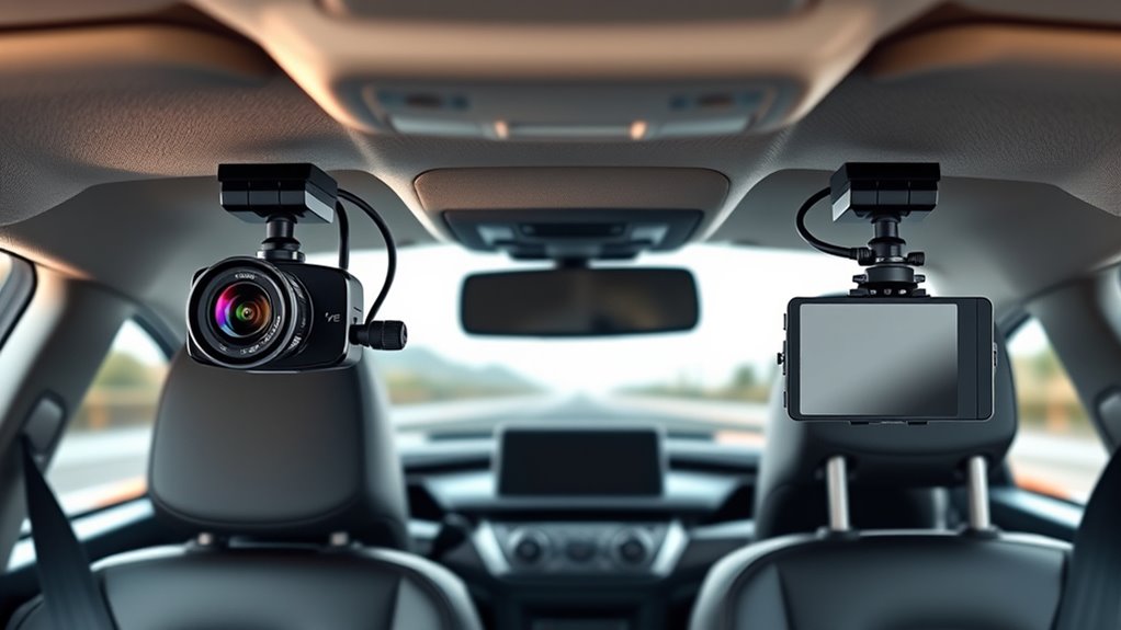 proper dash cam positioning