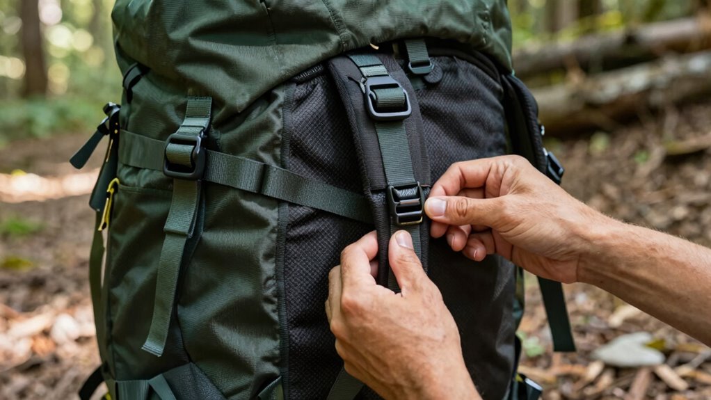 properly fitted hiking pack