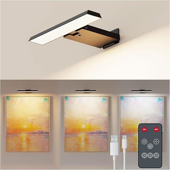 Koopala LED Rechargeable Picture Lights with Dimmable Brightness