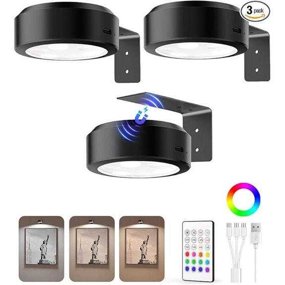 rechargeable magnetic picture lights