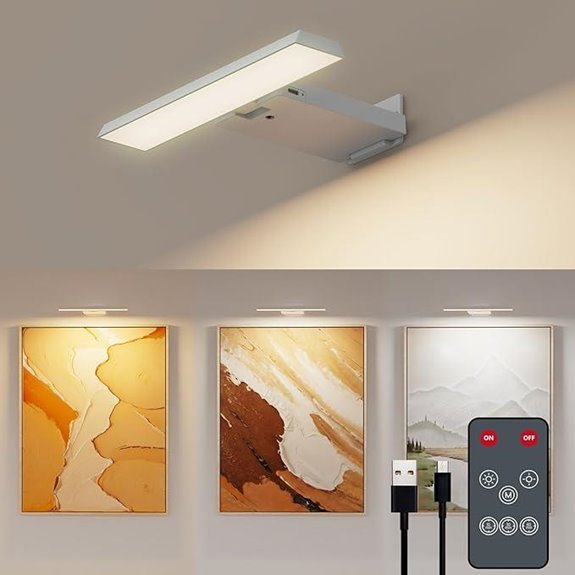 Rechargeable Picture Light with Remote and Dimming