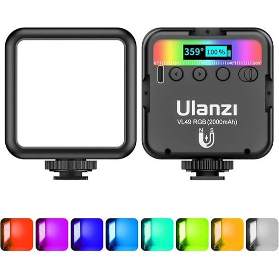 ULANZI VL49 RGB Rechargeable Camera Light