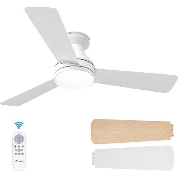 Amico 42 Reversible Ceiling Fan with Lights