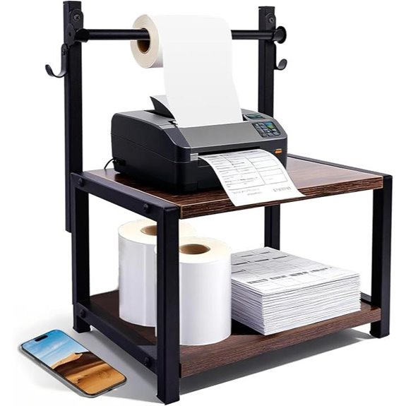 Label Holder for Rolls and Fan-Fold Labels