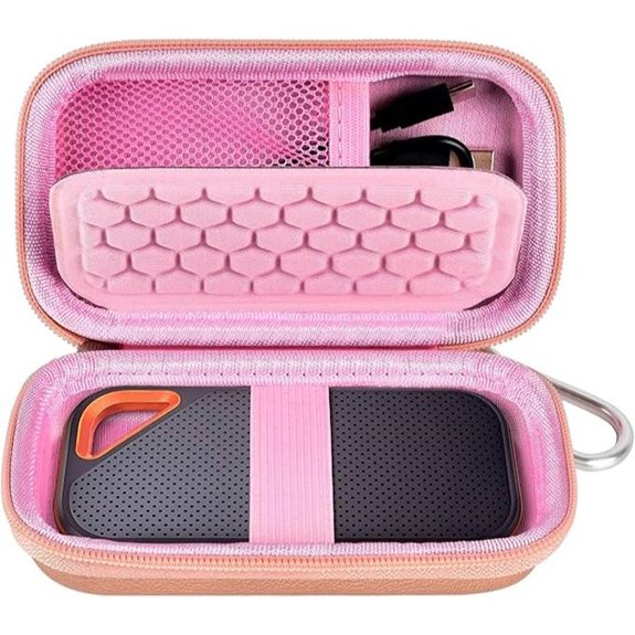 Rose Gold SSD Portable External Drive Case