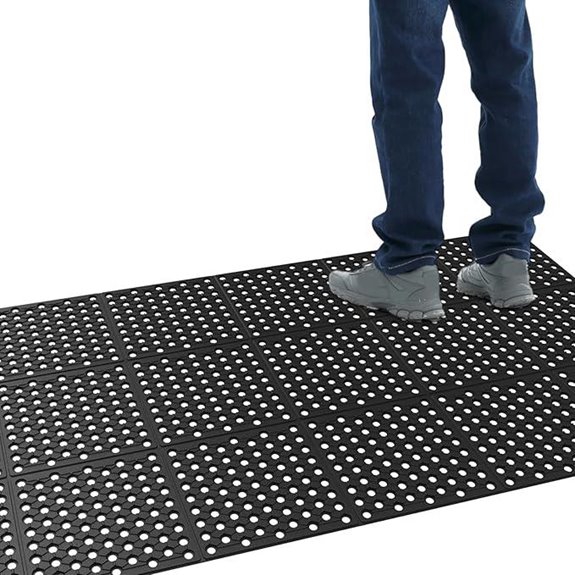ROVSUN Rubber Drainage Floor Mat (2 Pack)