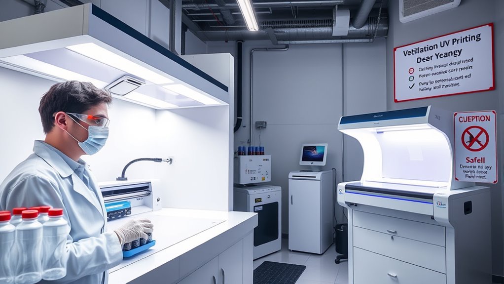 safe uv ink handling