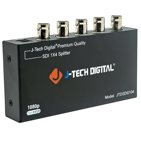 J-Tech SDI Splitter 1 In 4 Out 1320ft Support