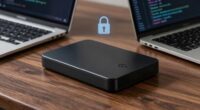 secure external drive access