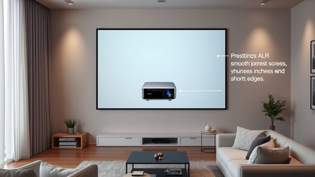 secure proper projector setup