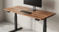 securely adjusted electric desks