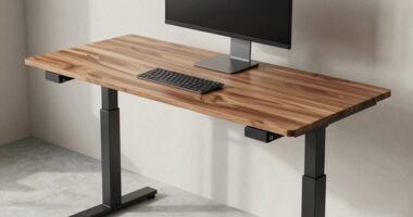 securely adjusted electric desks
