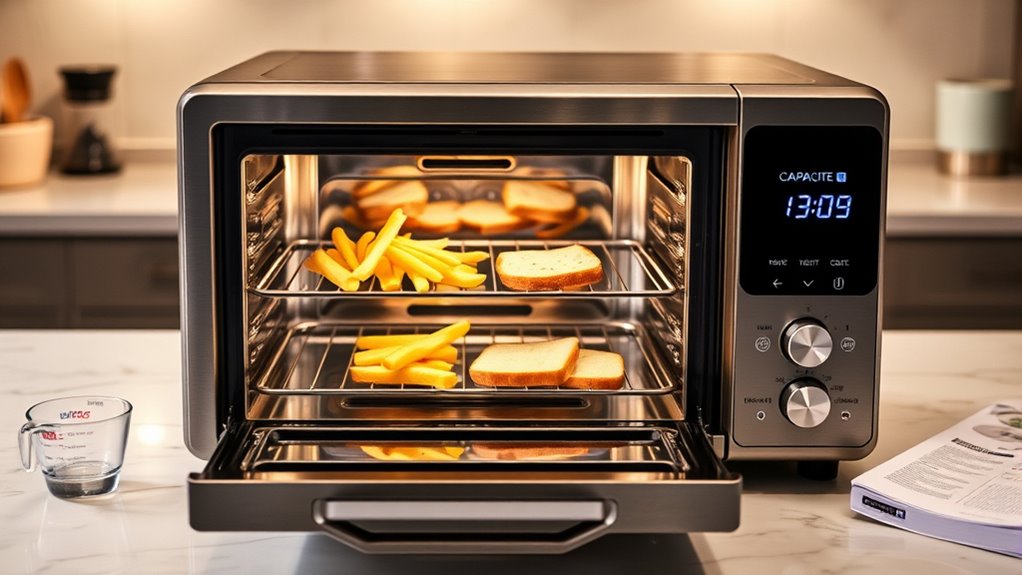 select appropriate oven capacity