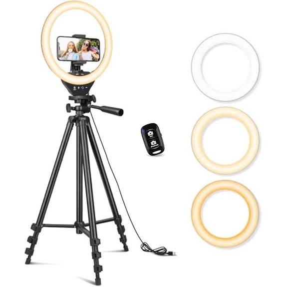 Sensyne 10'' Ring Light with Tripod & Phone Holder