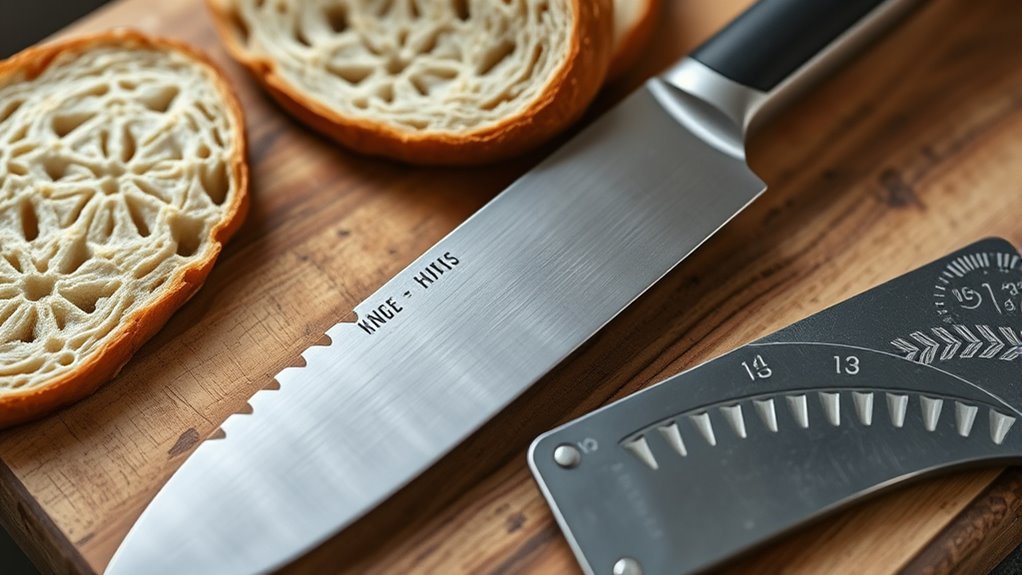 serration patterns and materials