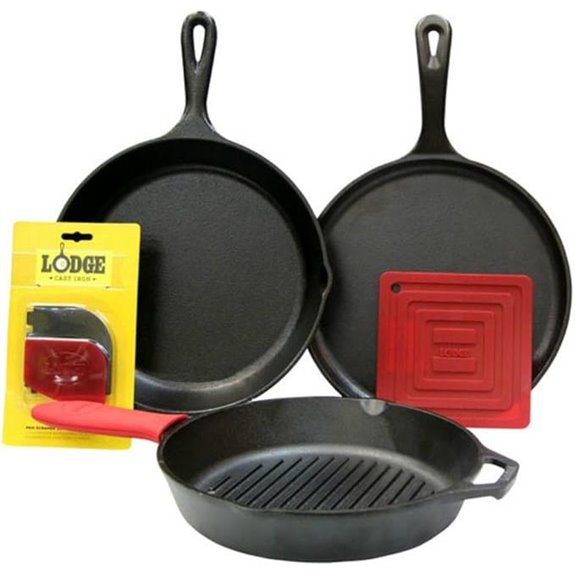 Lodge Essential Pan Set 7-Piece Black
