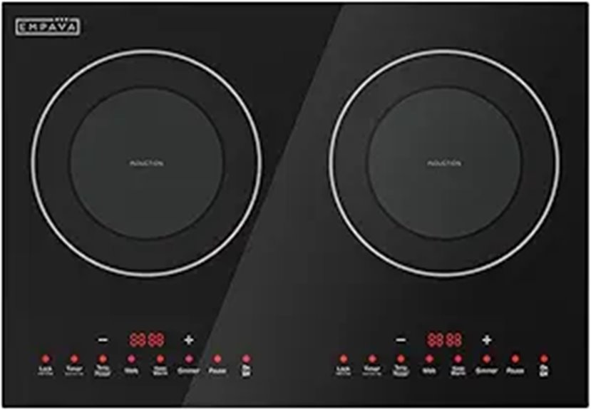 Empava Double Induction Cooktop 2 Burners Shatterproof