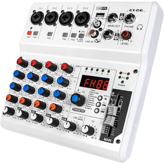 6-Channel Audio Mixer with Sound Effects