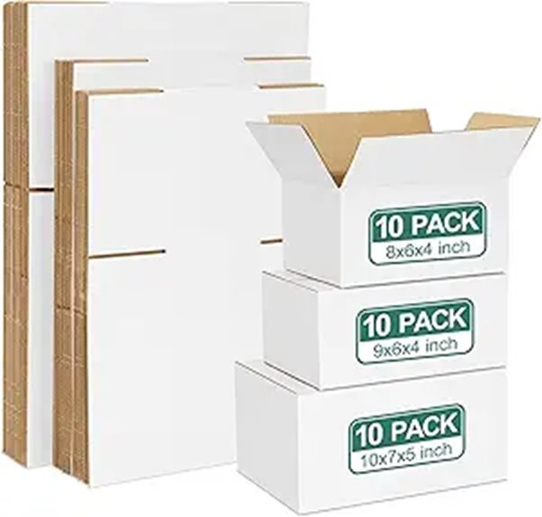 Eupako 30 Pack Small Corrugated Shipping Boxes