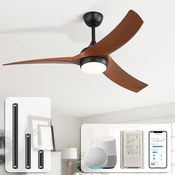 Sofucor 52-Inch Smart Ceiling Fan with Remote