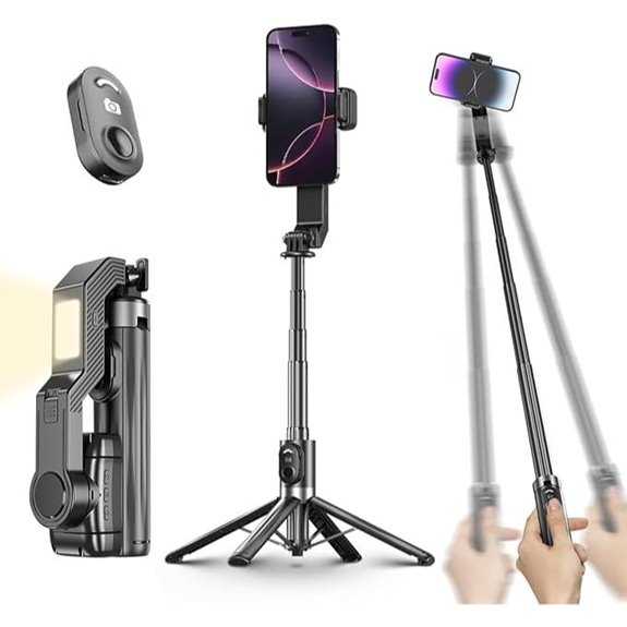 Smartphone Gimbal Stabilizer with Remote and Tripod