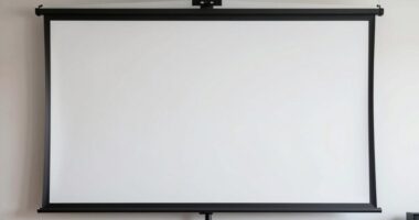 smooth glare free projection surface