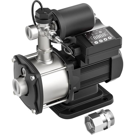 Smart Water Pressure Booster Pump 0.6HP Stainless Steel