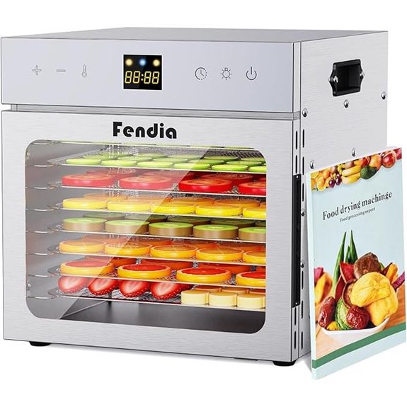 Stainless Steel Jerky Dehydrator with 8 Trays