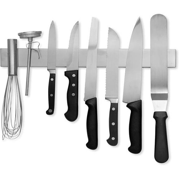 Modern Innovations 16-Inch Stainless Steel Magnetic Knife Bar