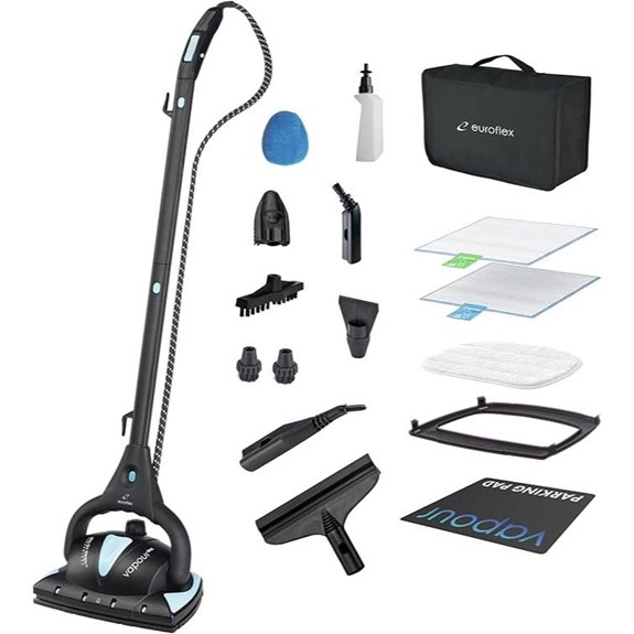 Euroflex Vapour Pro Steam Mop & Cleaner 20-Piece Set