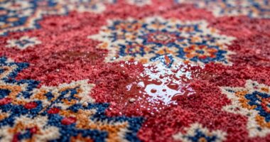 sticky residue from improper cleaning