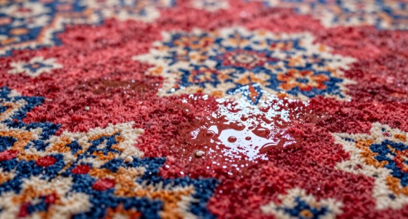 sticky residue from improper cleaning