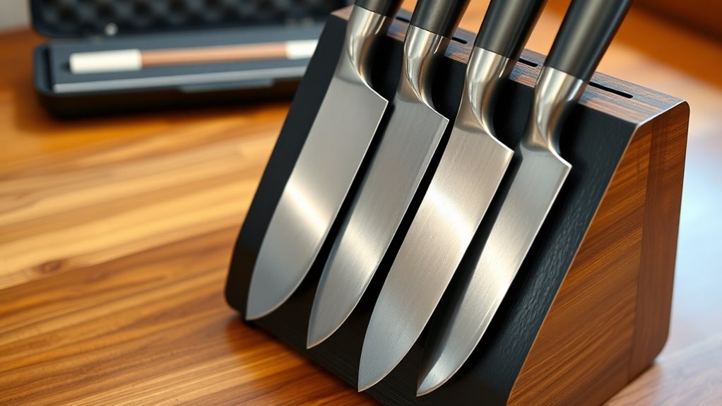 store knives safely properly