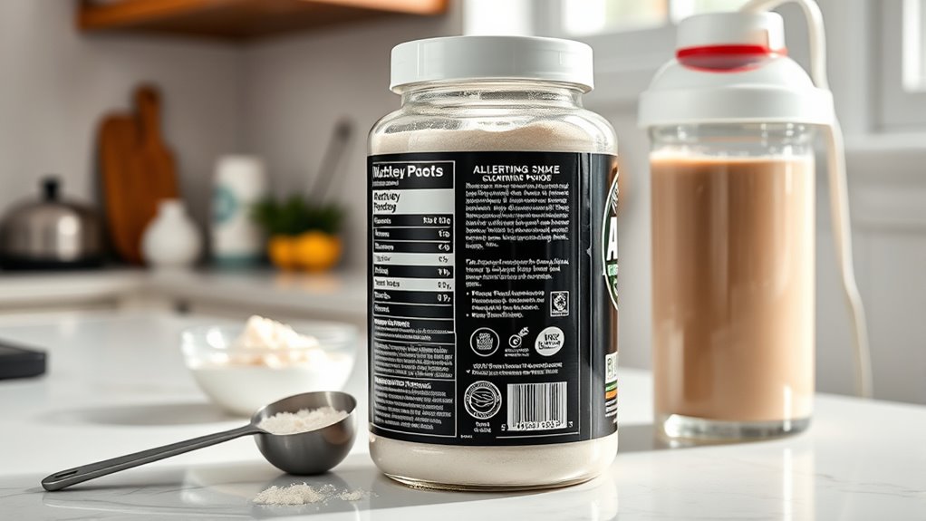 store whey in airtight cool place