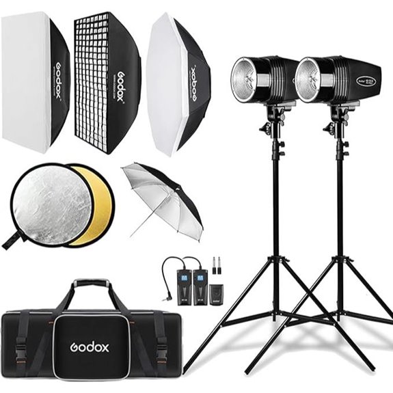 Godox Studio Flash Lighting Kit with Softboxes