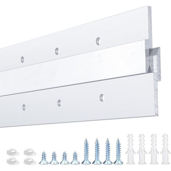 Heavy Duty Aluminum French Cleat Wall Mount Brackets