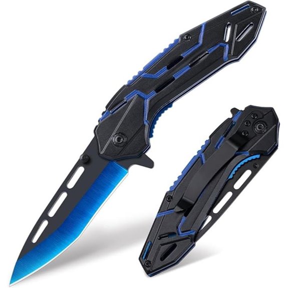 Cool Men's Folding Pocket Knife with Clip