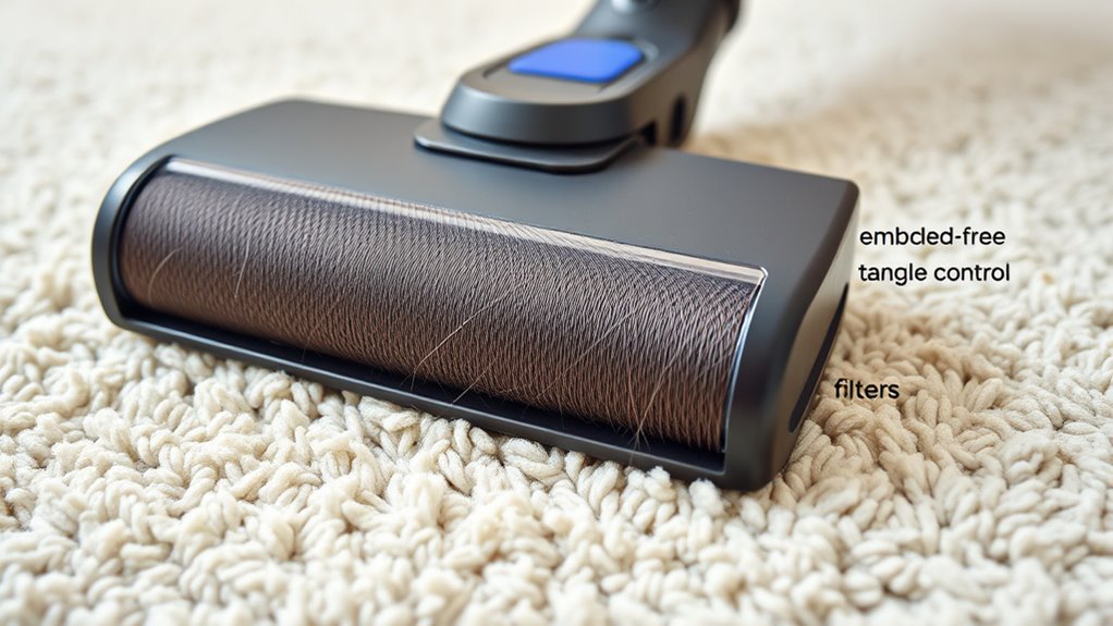 tangle free efficient vacuum operation