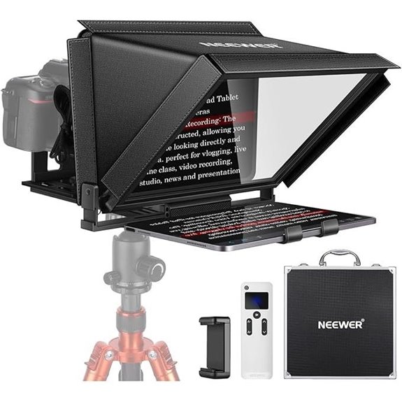 NEEWER X12 Teleprompter with Remote and Carry Case