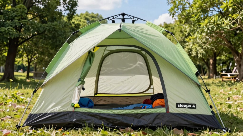 tent interior size and features