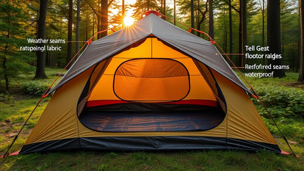 tent layout and configuration