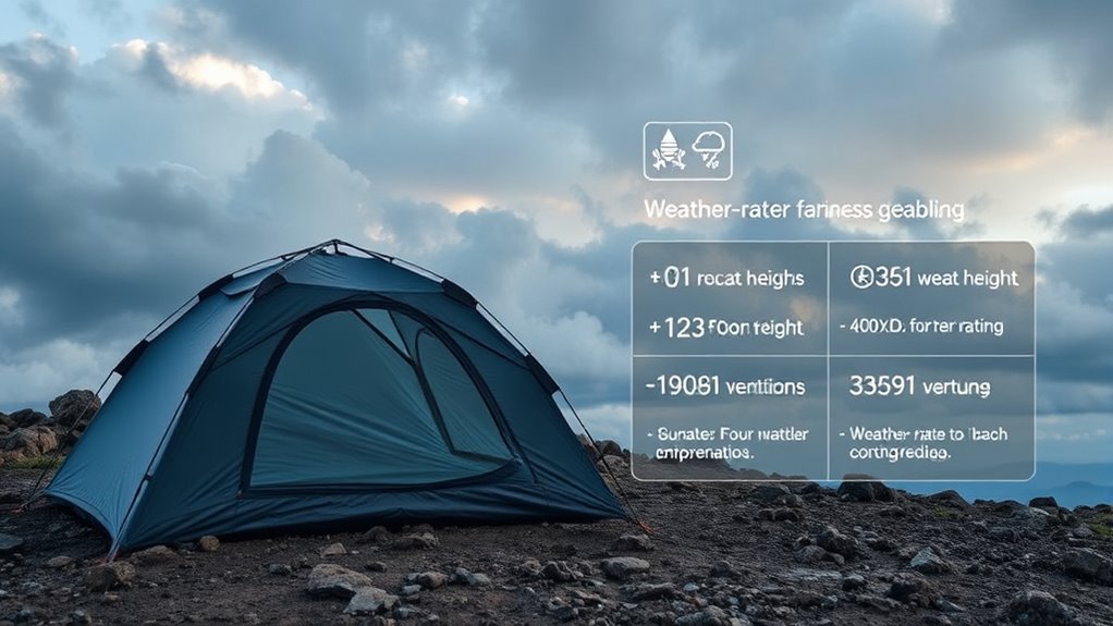 tent weather resistance ratings